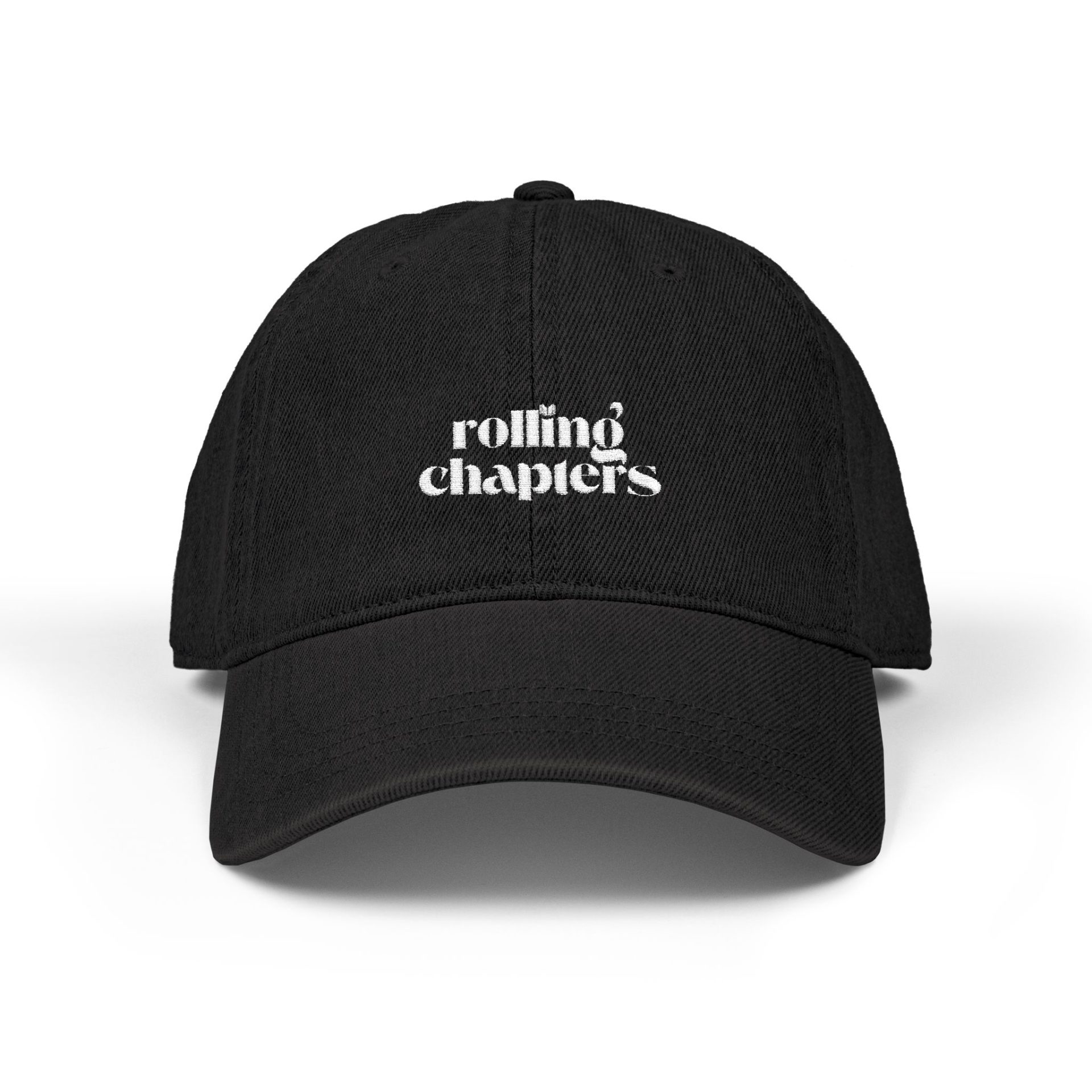 Rolling Chapters Embroidered Denim Hat - Image 3